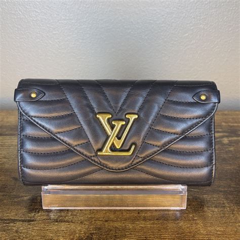 lv new wave long wallet price|LOUIS VUITTON Calfskin New Wave Long Wallet Black.